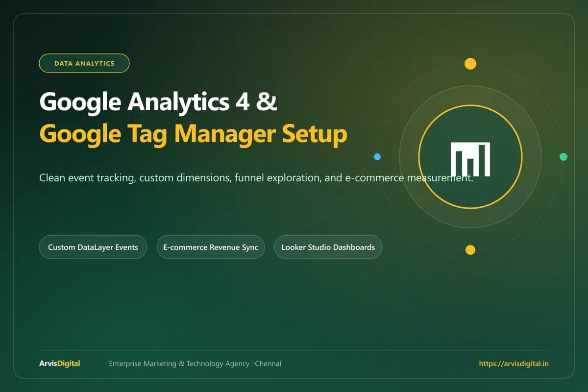 Google Analytics 4 & Google Tag Manager DataLayer Setup